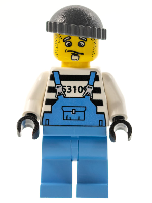 Xtreme Stunts Brickster Henchman with Medium Blue Overalls #1